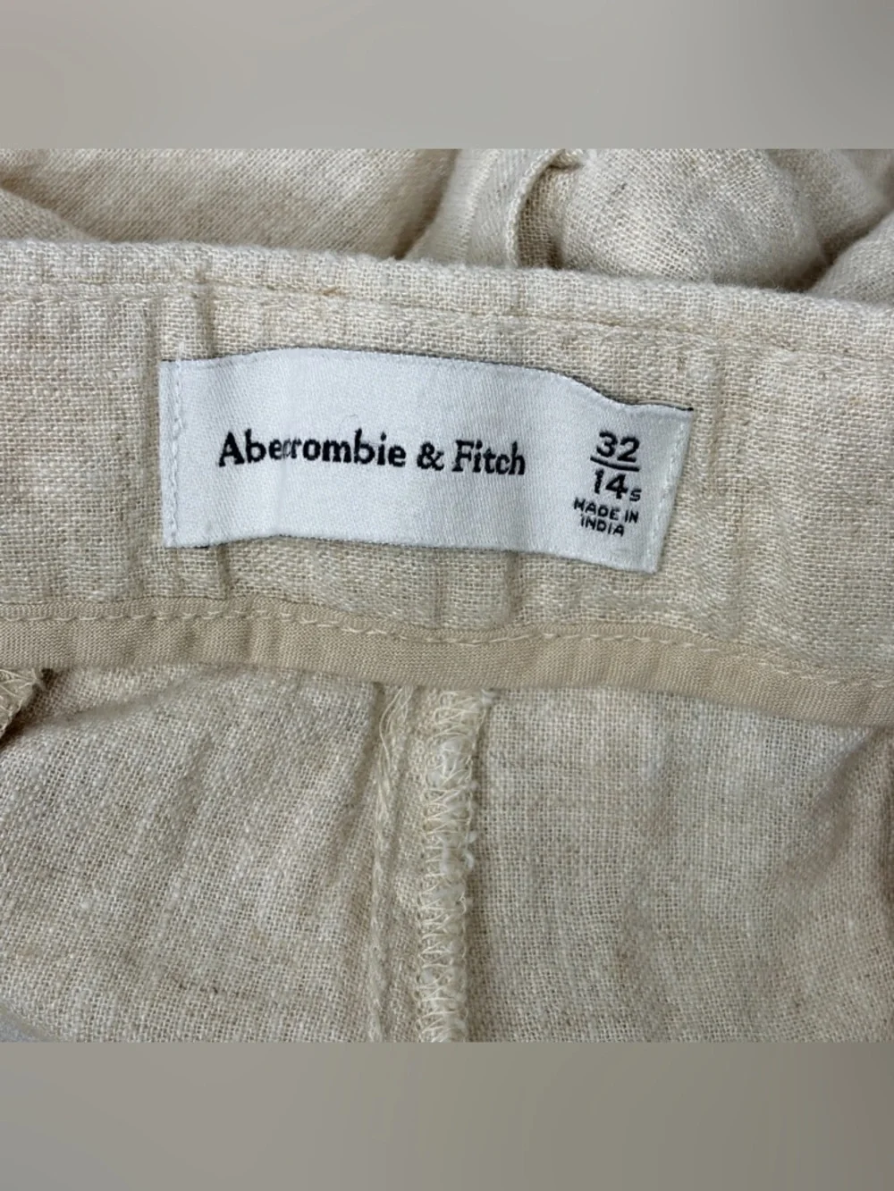 Abercrombie‎ & Fitch Sloane Linen-Blend Wide Leg Pants